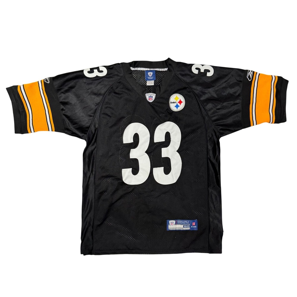Reebok Pittsburgh Steelers Isaac Redman 33 NFL Jersey Stitched Mens 50 Black